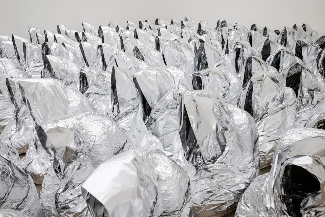 Kader Attia's artwork at the Jim Thompson Art Center