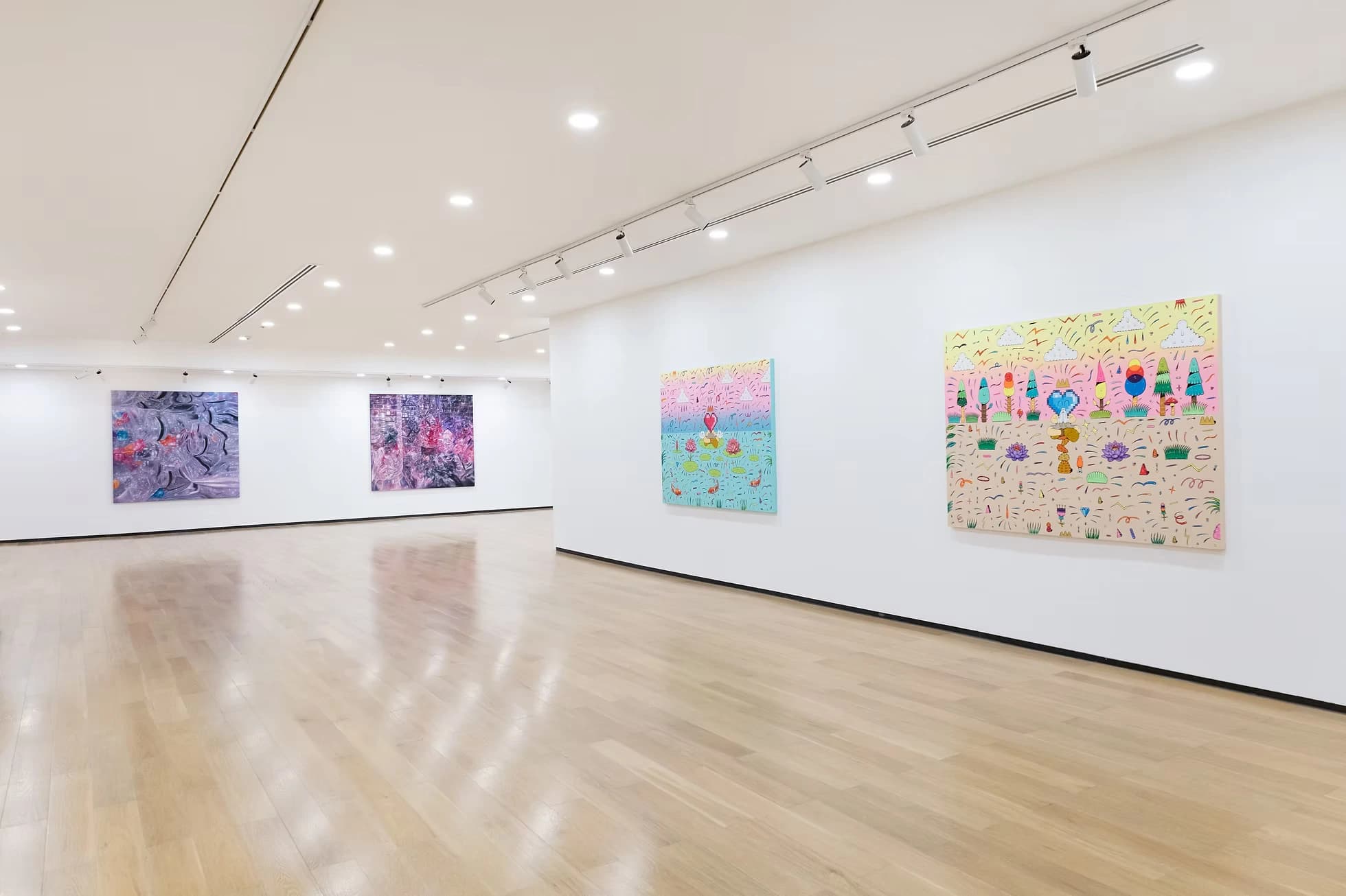 A view from Tang Contemporary art gallery exhibition