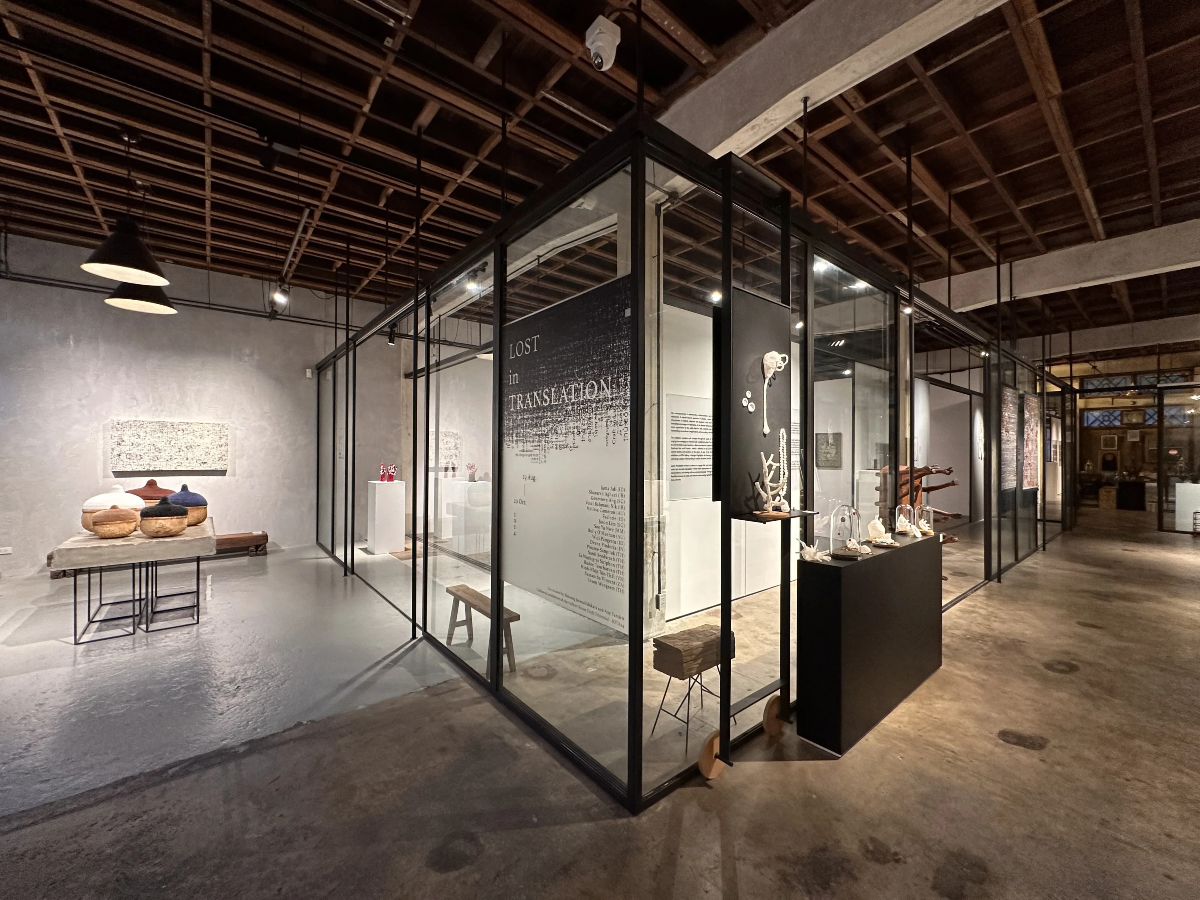 Contemporary art exhibition detail at ATTA Gallery