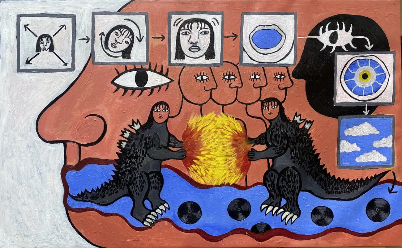 A painting by Sasitorn Amornwachiramongkol