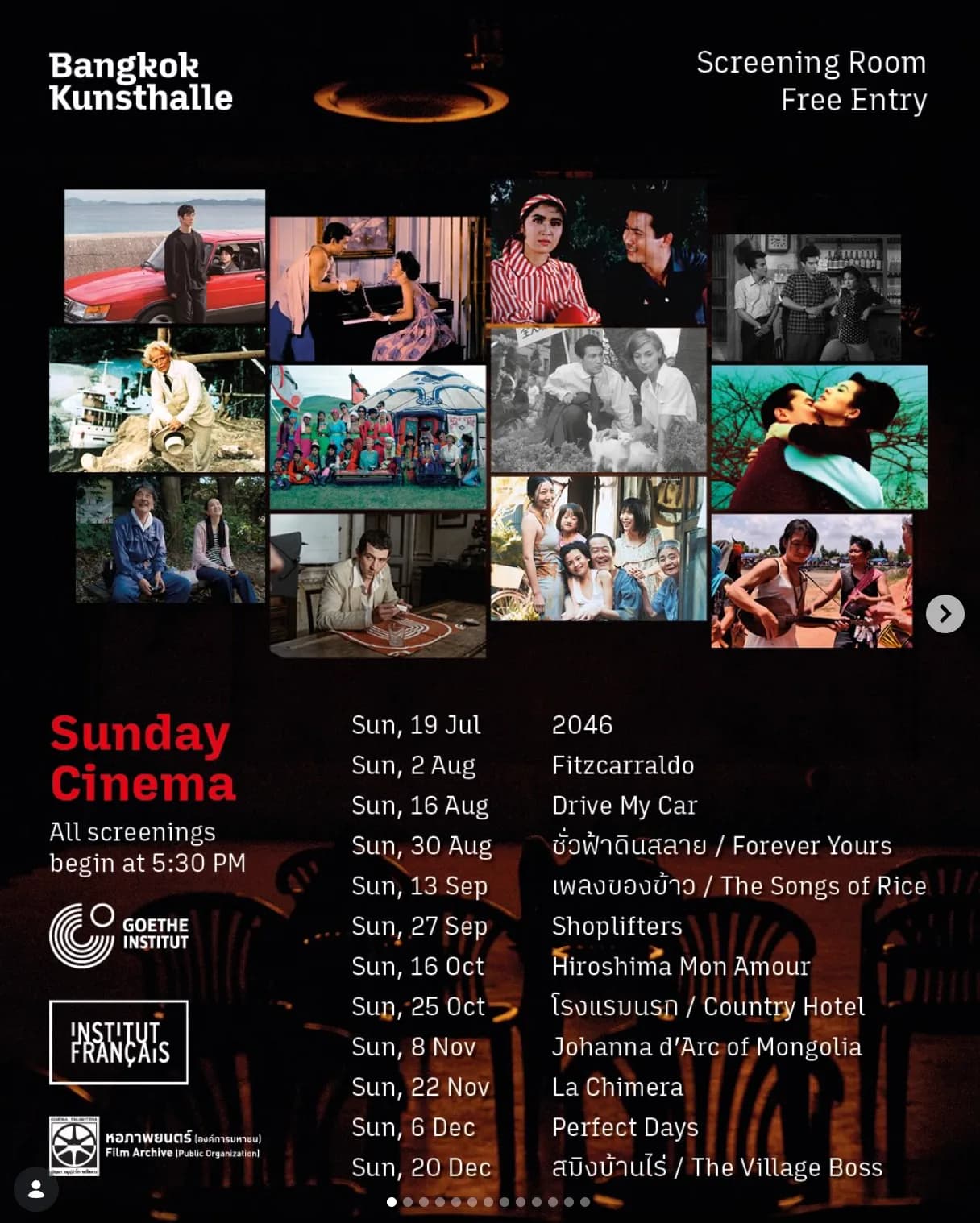 Sunday Cinema at Bangkok Kunsthalle
