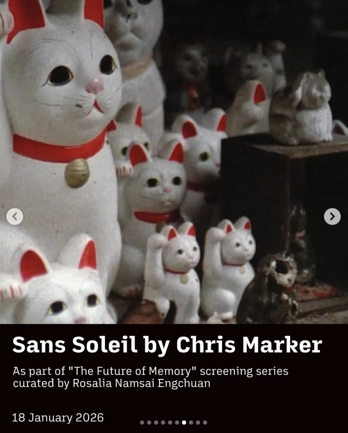 Sans Soleil film screening by Chris Marker at Bangkok Kunsthalle