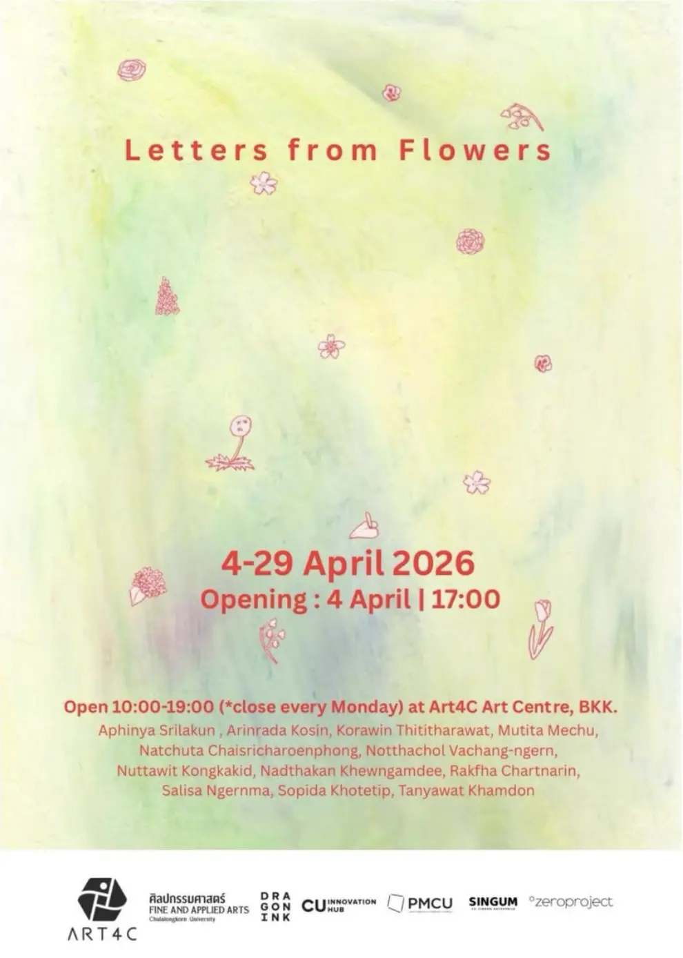 Letters from Flowers Group Exhibition at Art4C