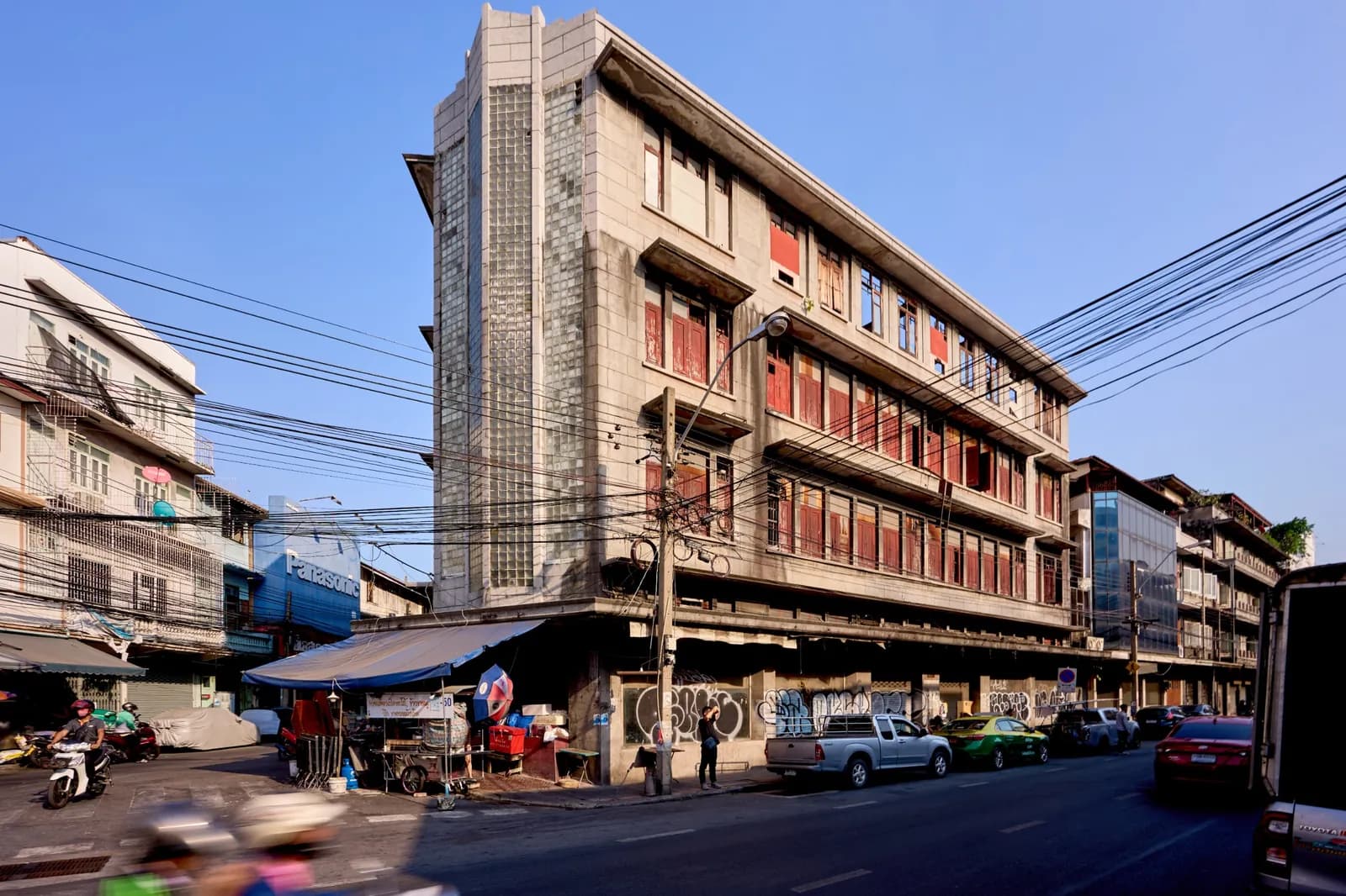 Exterior of the Bangkok Kunsthalle, a former printing house in Bangkok's Chinatown